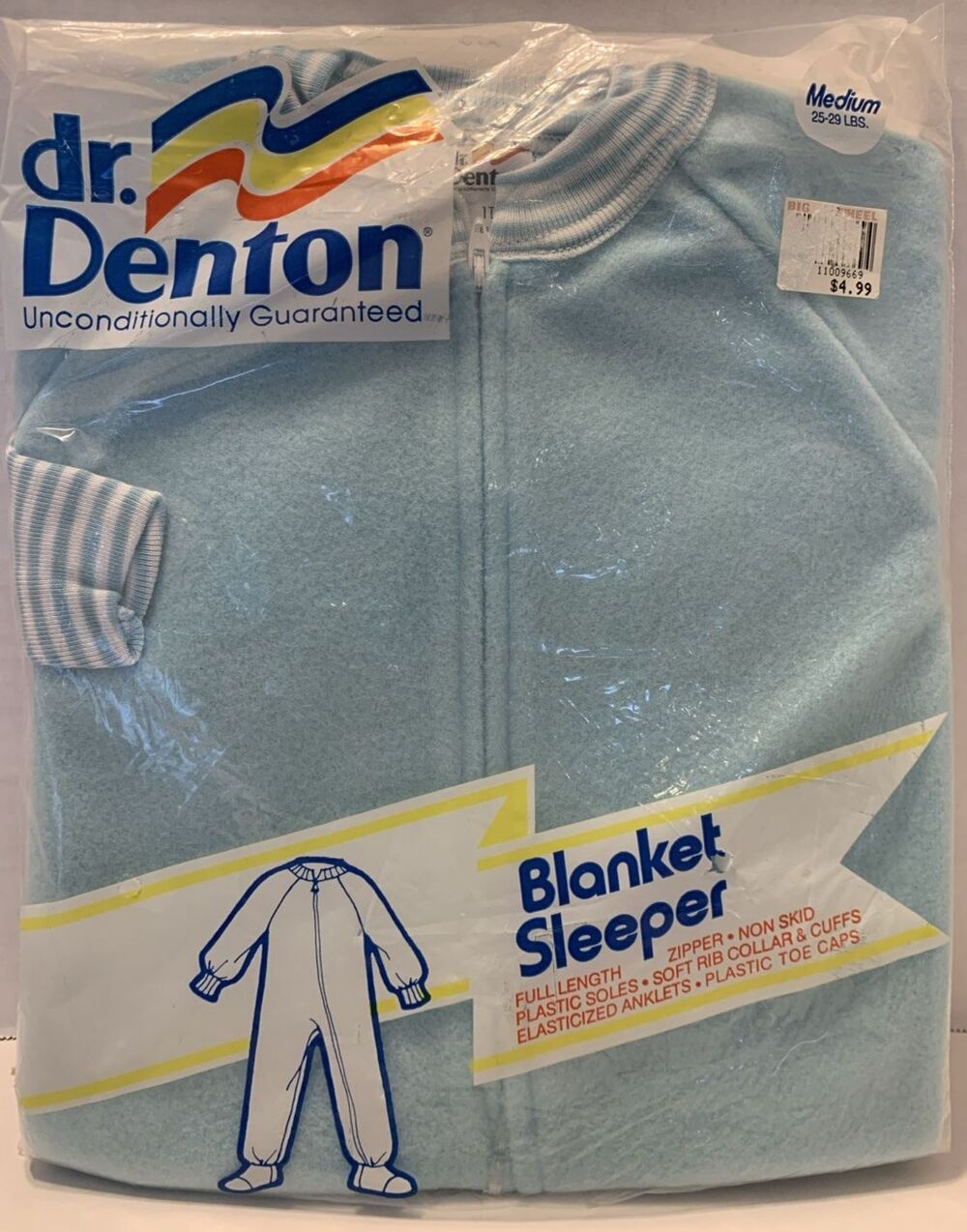 Dr Denton Baby Blanket Sleeper Medium 25-29 lbs. NOS